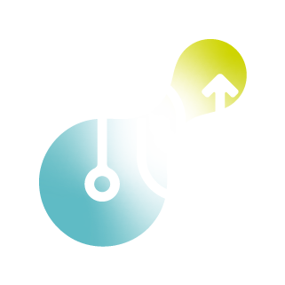 Icon für die Kategorie Transport und Infrastruktur für Lösungen zur effizienten und nachhaltigen Bereitstellung und Verteilung neuer Gase.